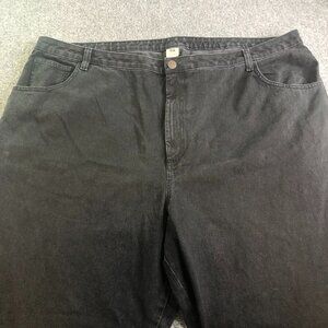 Lucy & Yak Jeans Womens 50 Black Pants High Waist 100% Organic Cotton